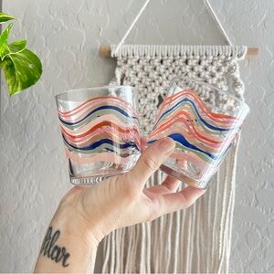Swirl Lowball Cocktail Glasses